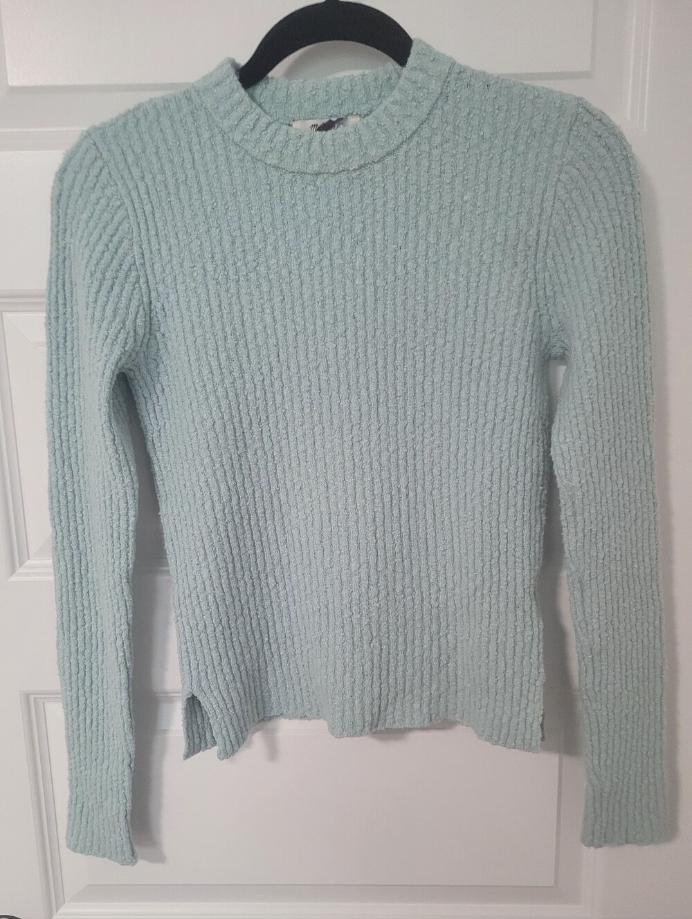 Madewell Cotton Mint Green Pullover Sweater NWT Size XS